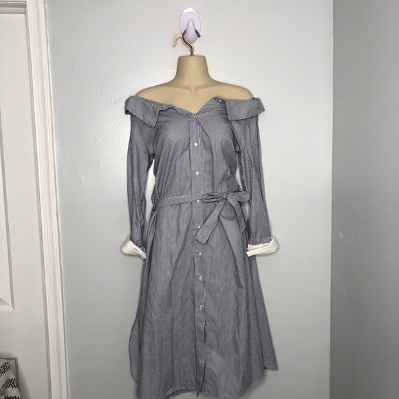 Nice Martin off the shoulder button up dress 6 - Picture 3 of 9